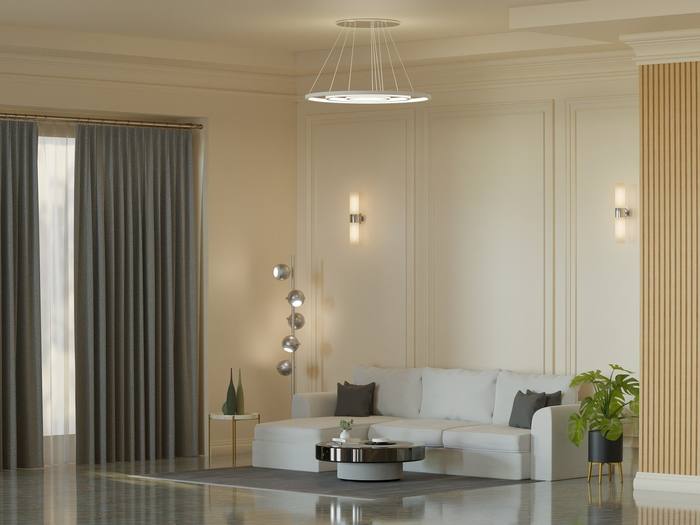 Elegant modern living room lighting