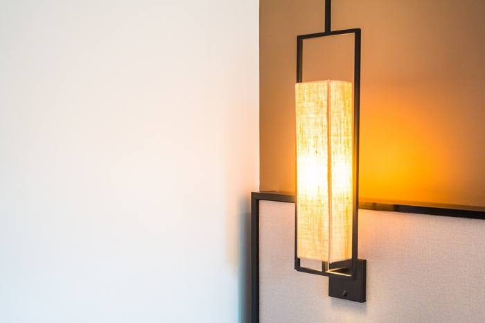 Warm wall lamp lighting